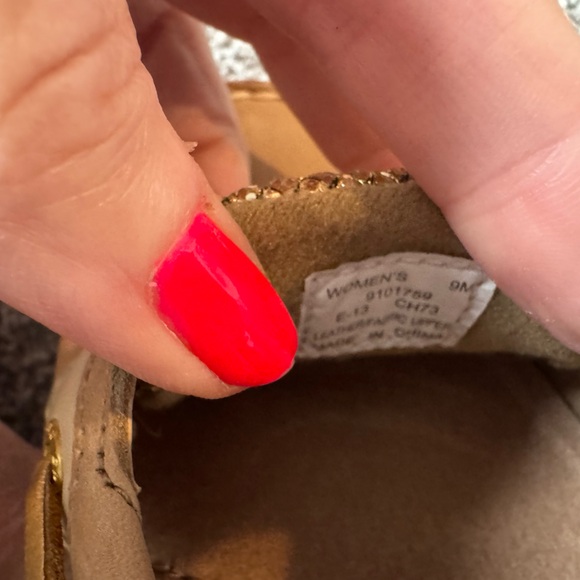 Sperry Women’s Top Sider Angelfish Gold Glitter Boat Shoe Sz 9 - Picture 9 of 9